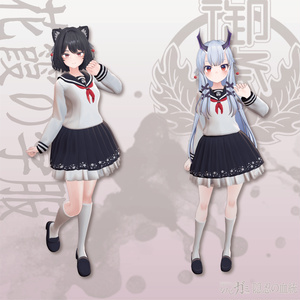 【発売記念セール20％OFF】シノビガミアバター衣装 -私立御斎学園「 花霞の学服（はながすみのがくふく）」 缩略图 13