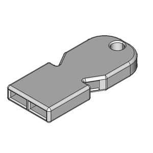 ホイッスル（2400～4300Hz／8点セット）【STL、STEP】
