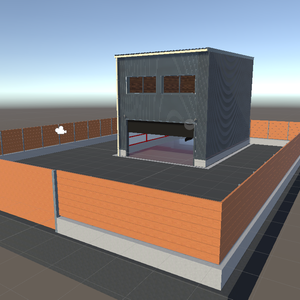 (3Dモデル)VRChat想定 ガレージハウス