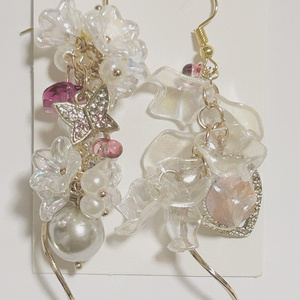 Unbreakable friendship hook earrings, long earrings, dangling earrings, gorgeous earrings