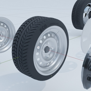 (無料)blend形式　タイヤ　ホイール