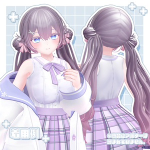 🤍12/21まで限定販売🤍Hair3Dmodel_FuwafuwaOdango【8avatar調整済】 缩略图 9