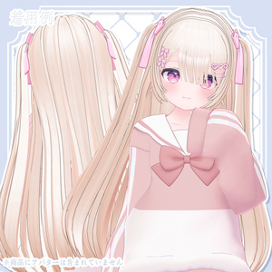 Hair3Dmodel_GothicStraightHalfTwin 缩略图 6