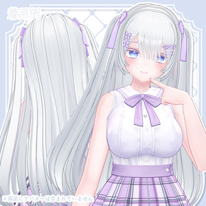 Hair3Dmodel_GothicStraightHalfTwin 缩略图 9