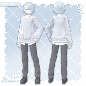オリジナル3Dモデル「るりと Rurito」 缩略图 6