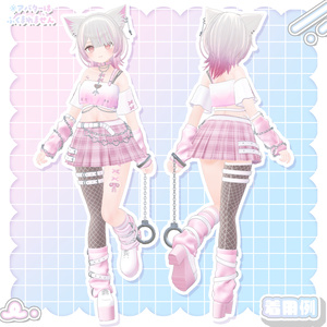 3Dmodel【Costume&Hair】YumeyamiKawaiiPunkSet 缩略图 10