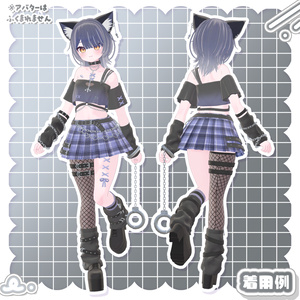 3Dmodel【Costume&Hair】YumeyamiKawaiiPunkSet 缩略图 5