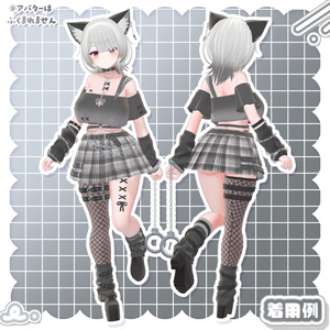 3Dmodel【Costume&Hair】YumeyamiKawaiiPunkSet 缩略图 8