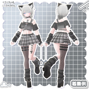 3Dmodel【Costume&Hair】YumeyamiKawaiiPunkSet 缩略图 11