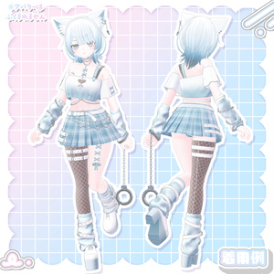 3Dmodel【Costume&Hair】YumeyamiKawaiiPunkSet 缩略图 14