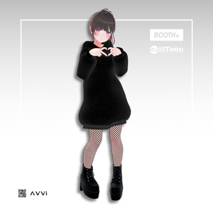 【桔梗用】パーカーワンピ３点セット　Hoodie Dress 3-Piece Set - For Kikyo 缩略图 3