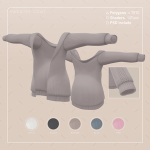 柳絮_Sweater Coat (26アバター対応) 缩略图 2