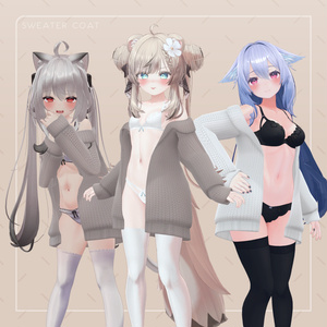 柳絮_Sweater Coat (26アバター対応) 缩略图 3