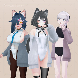 柳絮_Sweater Coat (26アバター対応) 缩略图 7