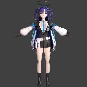 Hayase Yuuka - Blue Archive Blender 3D Model
