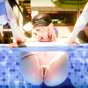 Wilhelmina Water Park Queen - BrownDust2 Blender 3D Model