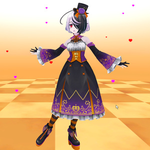 【ハロウィンコスチューム】クラウディア専用　ハロウィンテクスチャマテリアルセット 缩略图 4