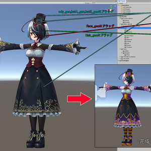 【ハロウィンコスチューム】クラウディア専用　ハロウィンテクスチャマテリアルセット 缩略图 5