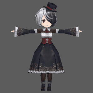 オリジナル３Dモデル:Claudia256_v1.0.0