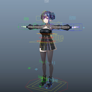 「璃々 -Lili-」Advanced Rig for Maya 缩略图 2