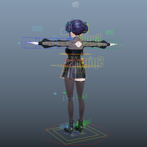 「璃々 -Lili-」Advanced Rig for Maya 缩略图 3