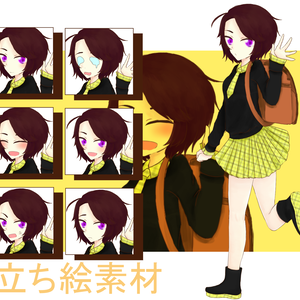 【立ち絵】ランドセル小学生