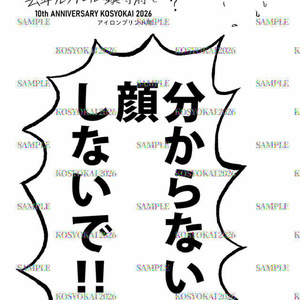 "分からない顔しないで!!"アイロンプリント用PDF　[去年ルノアール鎮守府で・10周年記念]