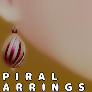 【VRCスパイラルイヤリング】 Spiral Earrings