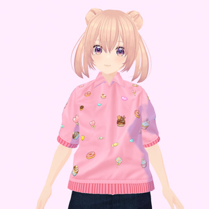 [vroid 의상] 과자 셔츠