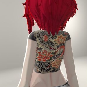 Snake back tattoo for 16 avatars 缩略图 7