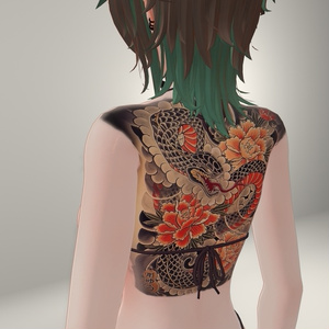 Snake back tattoo for 16 avatars 缩略图 10
