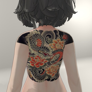 Snake back tattoo for 16 avatars 缩略图 8