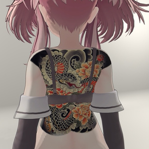 Snake back tattoo for 16 avatars 缩略图 5