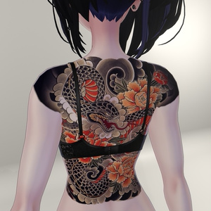 Snake back tattoo for 16 avatars 缩略图 3