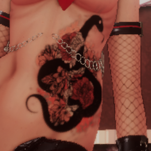 Abdominal Snake tattoo for 15 Avatars