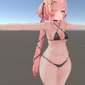 Ichigo support added to fishnet bodysuit and footless fishnet leggings textures