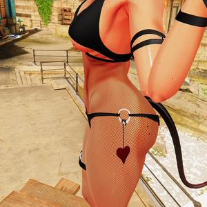 High waisted footless fishnet leggings for 10 avatars 缩略图 3
