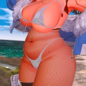 High waisted footless fishnet leggings for 10 avatars 缩略图 6