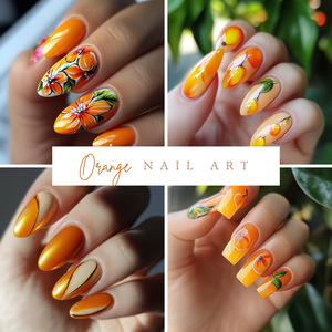 🍊【ネイル参考デザイン】元気が湧き出すフルーツ×フラワーネイル11点セット🍊