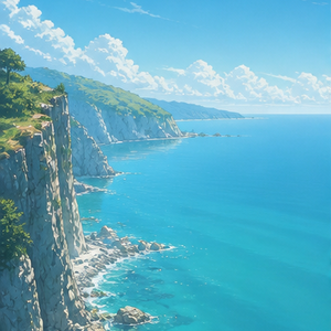【5枚セット】海岸の断崖 背景素材｜商用利用可