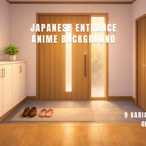 Japanese Entrance – Anime Background Pack (9 Variations / 4K)