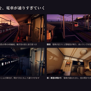 【VRChatワールド】茜荘 ― 線路沿いの小さな部屋【PC/Quest対応】 缩略图 3