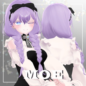 【5アバター対応】エアリーリボンみつあみ【VRC想定】 缩略图 8