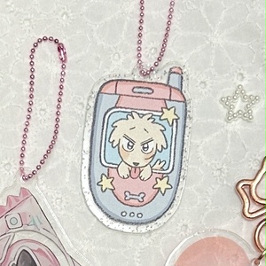 【新品未開封】アカギ　アクリルキーホルダー 未開封品 レア】アカギ 透明牌アクリルキーホルダー&鬼神の闘牌