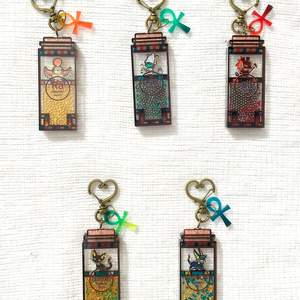 エジプト神×スパイス風◆三層アクリルキーホルダー