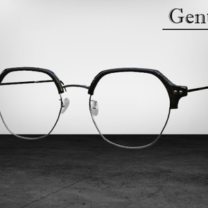 반테 안경 ( Half frame glasses )