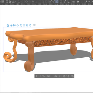 clipstudio用素材　ファンタジー風猫足テーブル　fbx形式