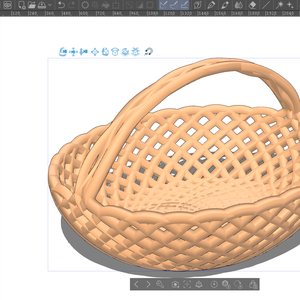 clipstudio用３d素材　fbx形式　バスケット1