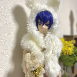 うさみみビックシルエットベストとうさぬいショルダー
