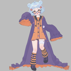 【無料/Free】【ねる/Neru】ハロウィンイメージ デフォルト衣装用テクスチャ 缩略图 2